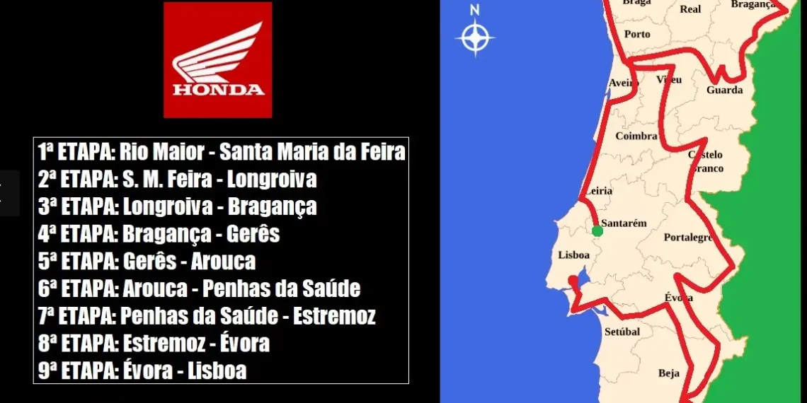 Nove dias, 2200 km e uma só marca: Eis a 6ª Moto-Volta a Portugal Honda