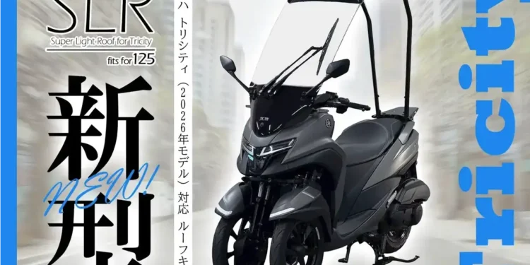 Kit de tejadilho transforma Yamaha Tricity 125 numa scooter “coberta”