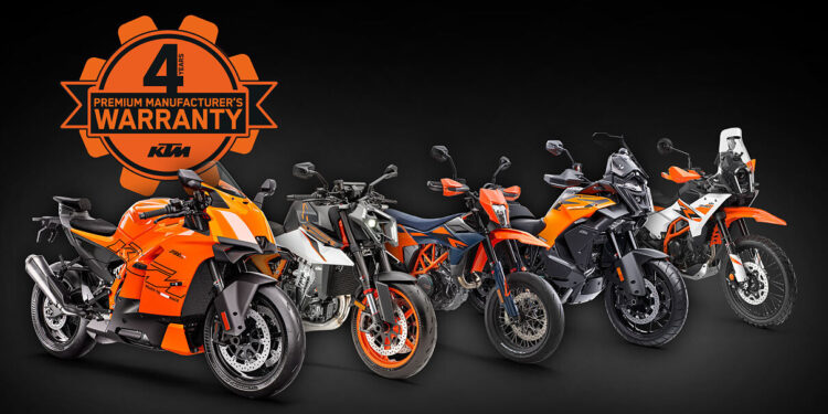 KTM amplia garantia premium a toda a gama street a partir de 2025