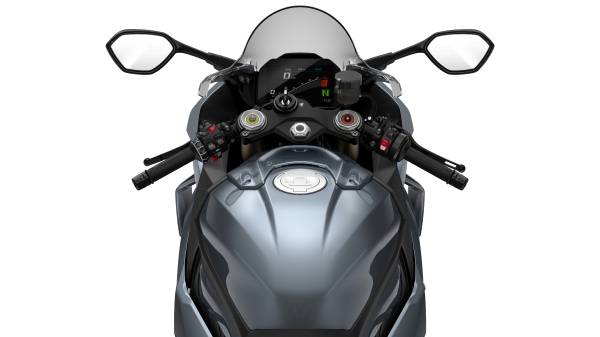 Outro ângulo da atual BMW S 1000 RR, em imagem oficial da marca