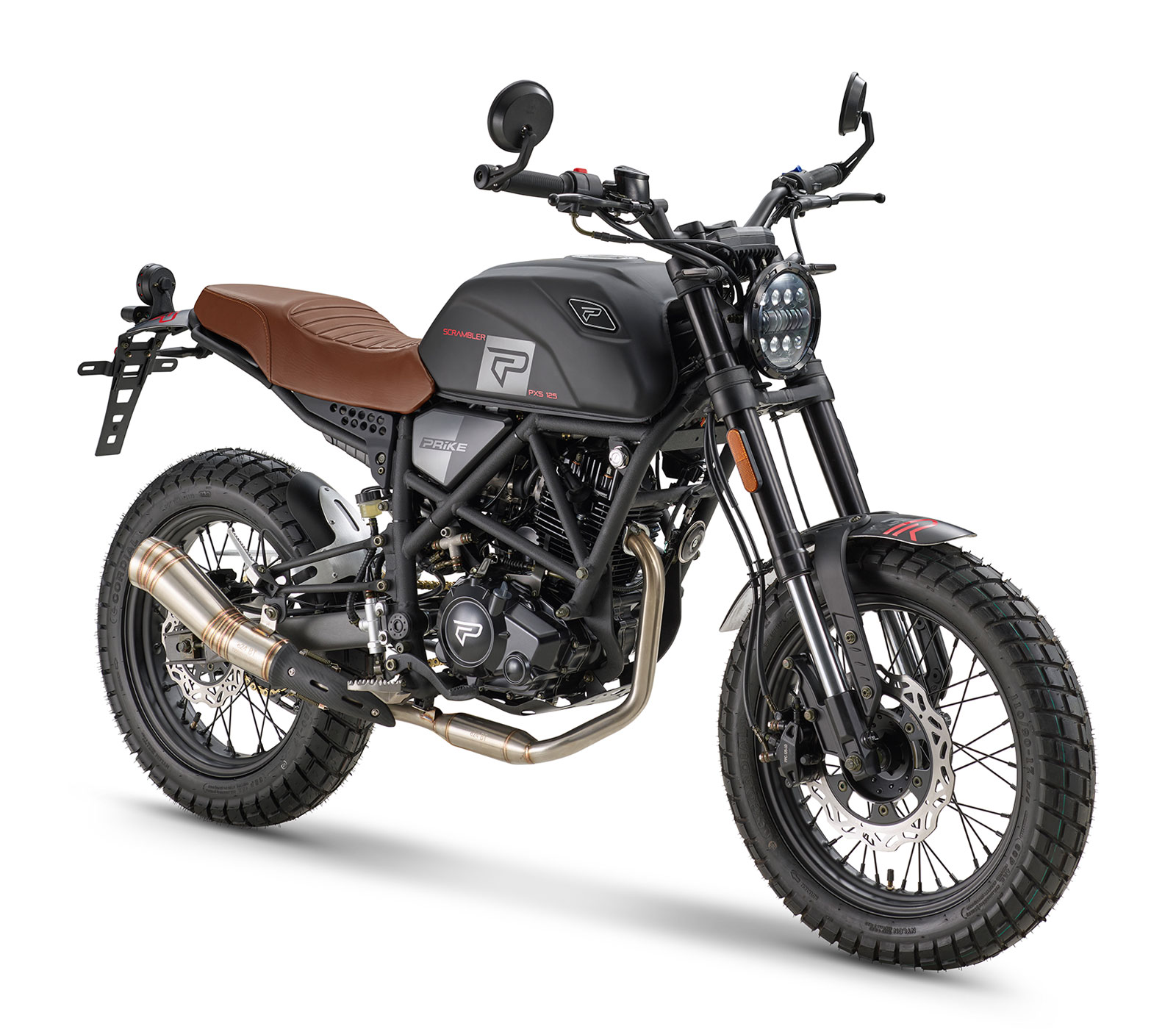A Prike PXS 125 Scrambler, o outro modelo do catálogo, anunciado por 2.799 euros.