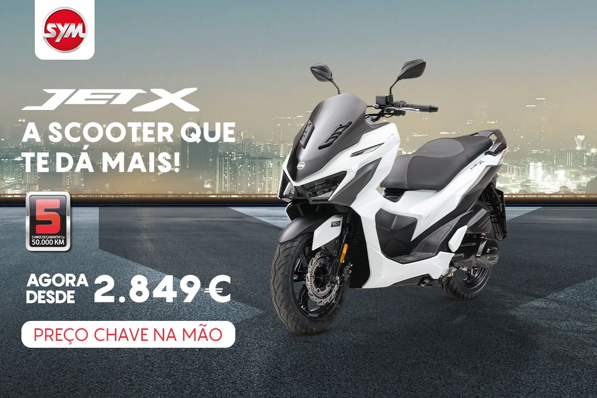 SYM JET X 125 em campanha: Desde 2.849€, chave na mão até ao final de 2026