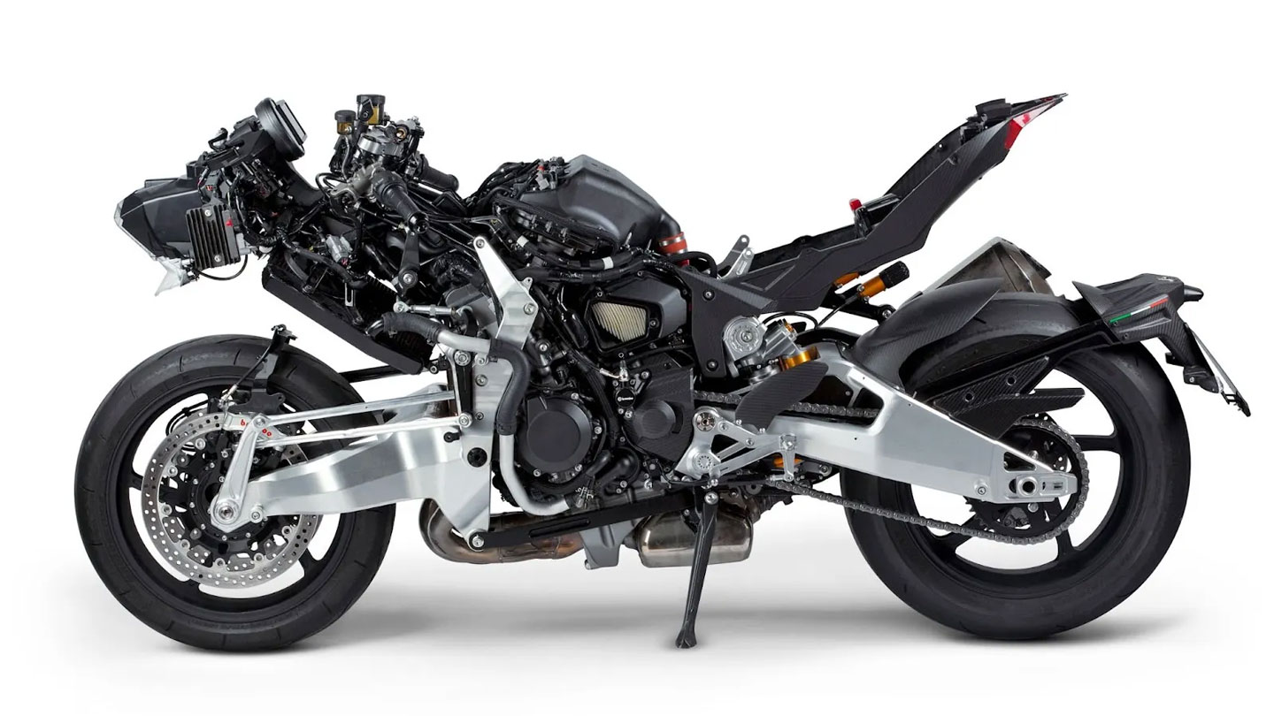 Bimota Tesi H2, fotografia oficial da galeria da marca.