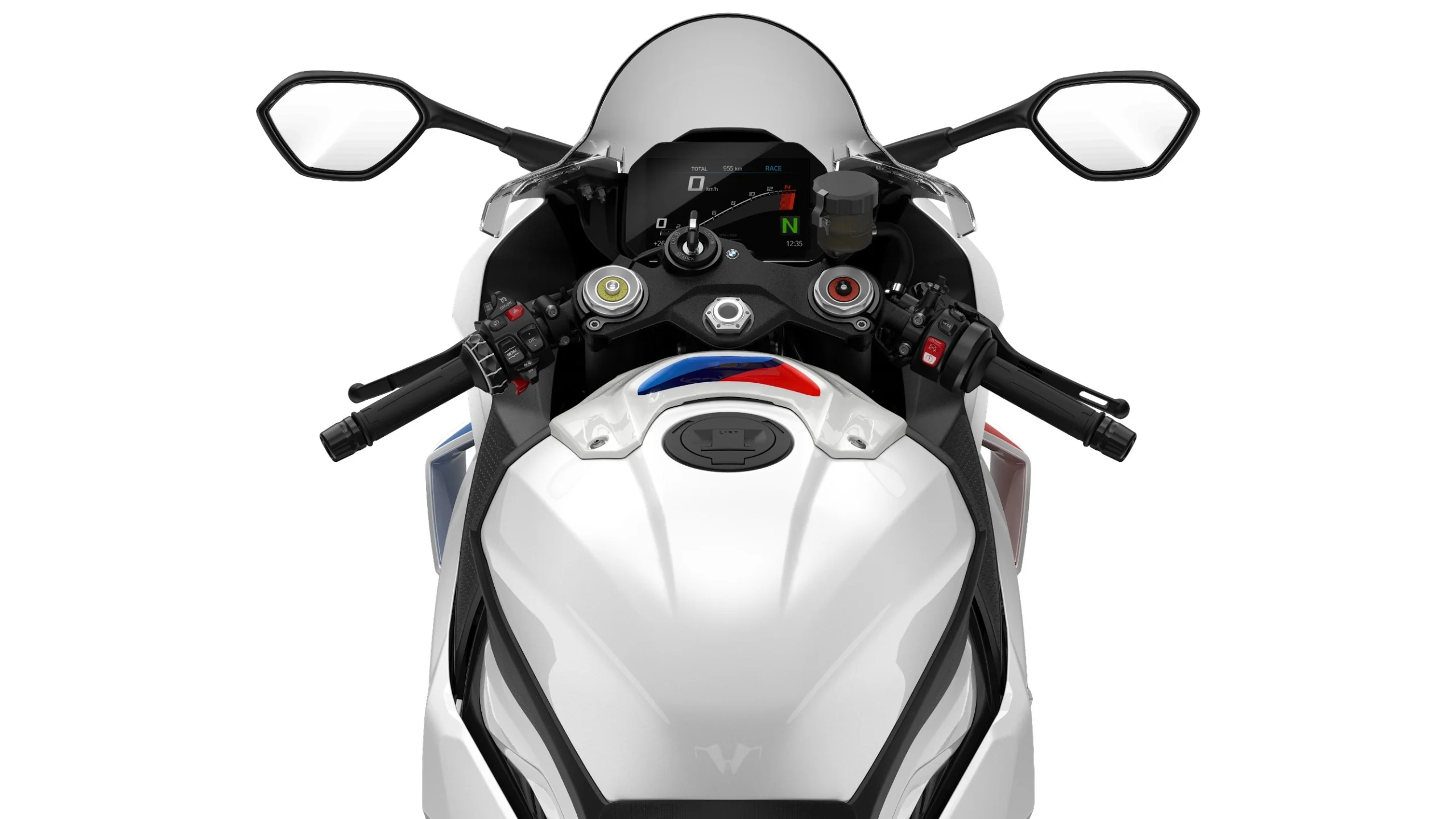 Não é a versão de 2027; mostra a BMW S 1000 RR de 2024, numa fotografia oficial da BMW.