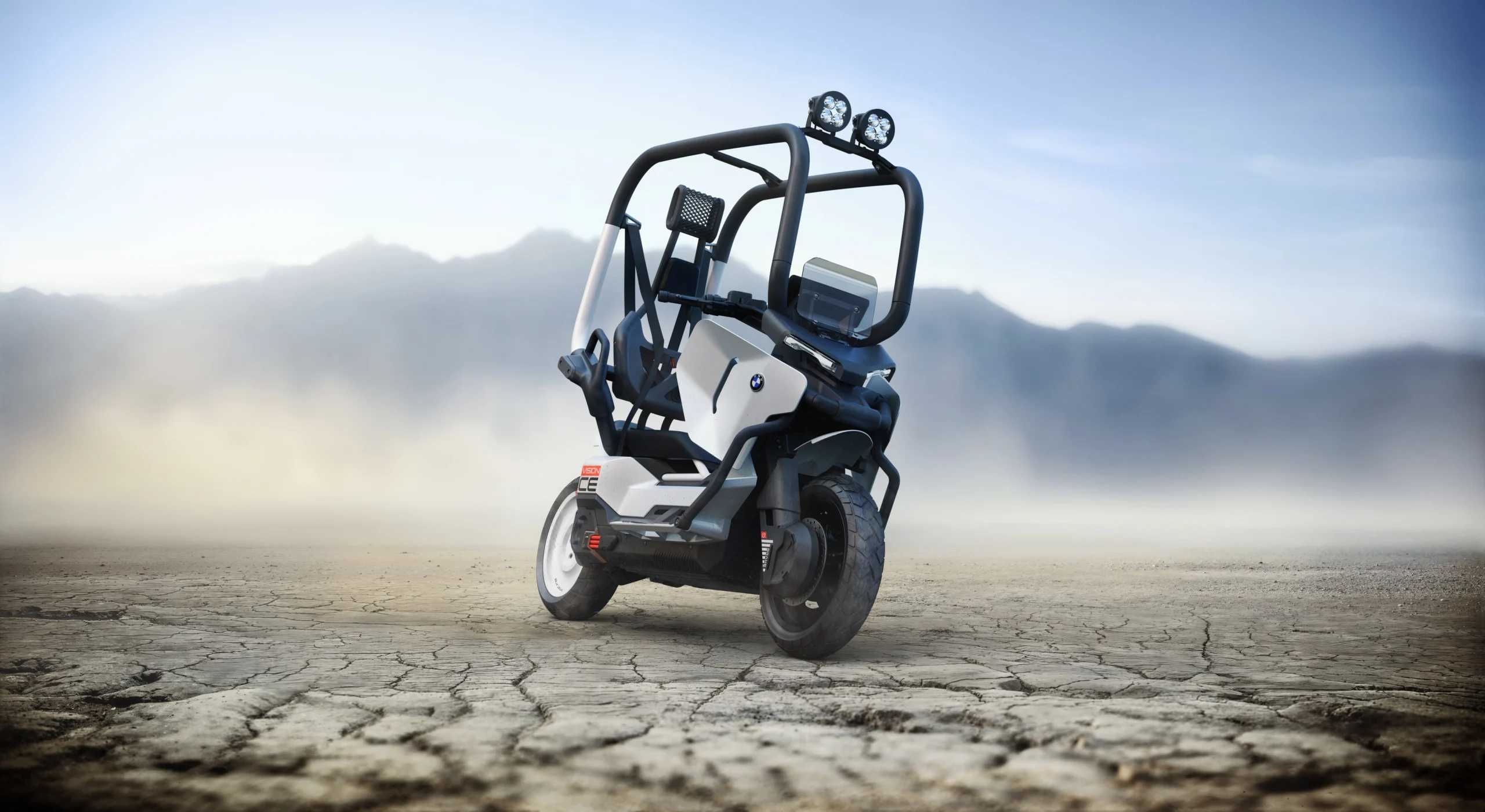 A BMW Motorrad Vision CE, conceito elétrico apresentado em 2025.