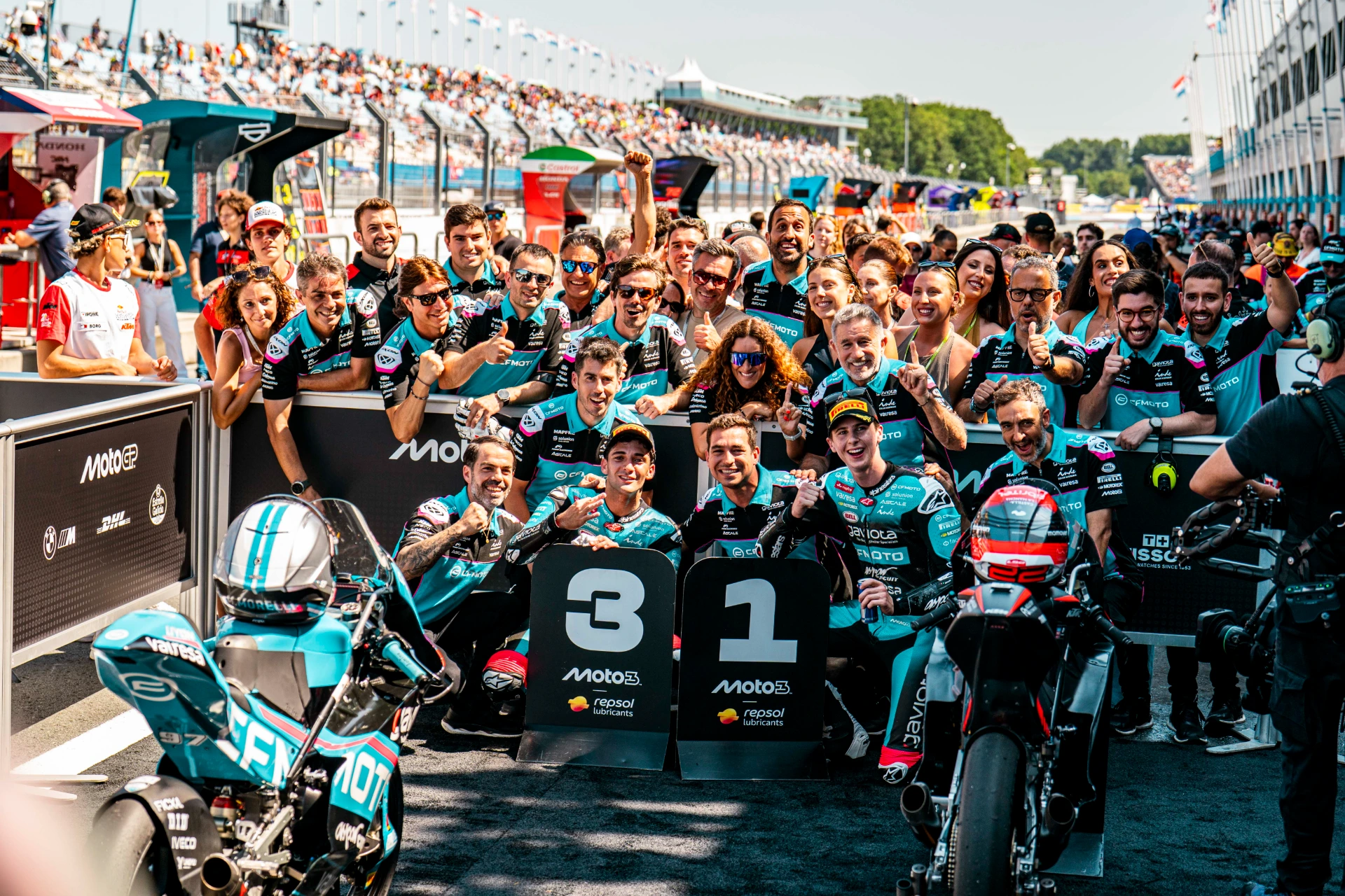 Imagem oficial da CFMOTO Aspar no Grande Prémio dos Países Baixos de 2026; piloto e modelo não identificados pela fonte.