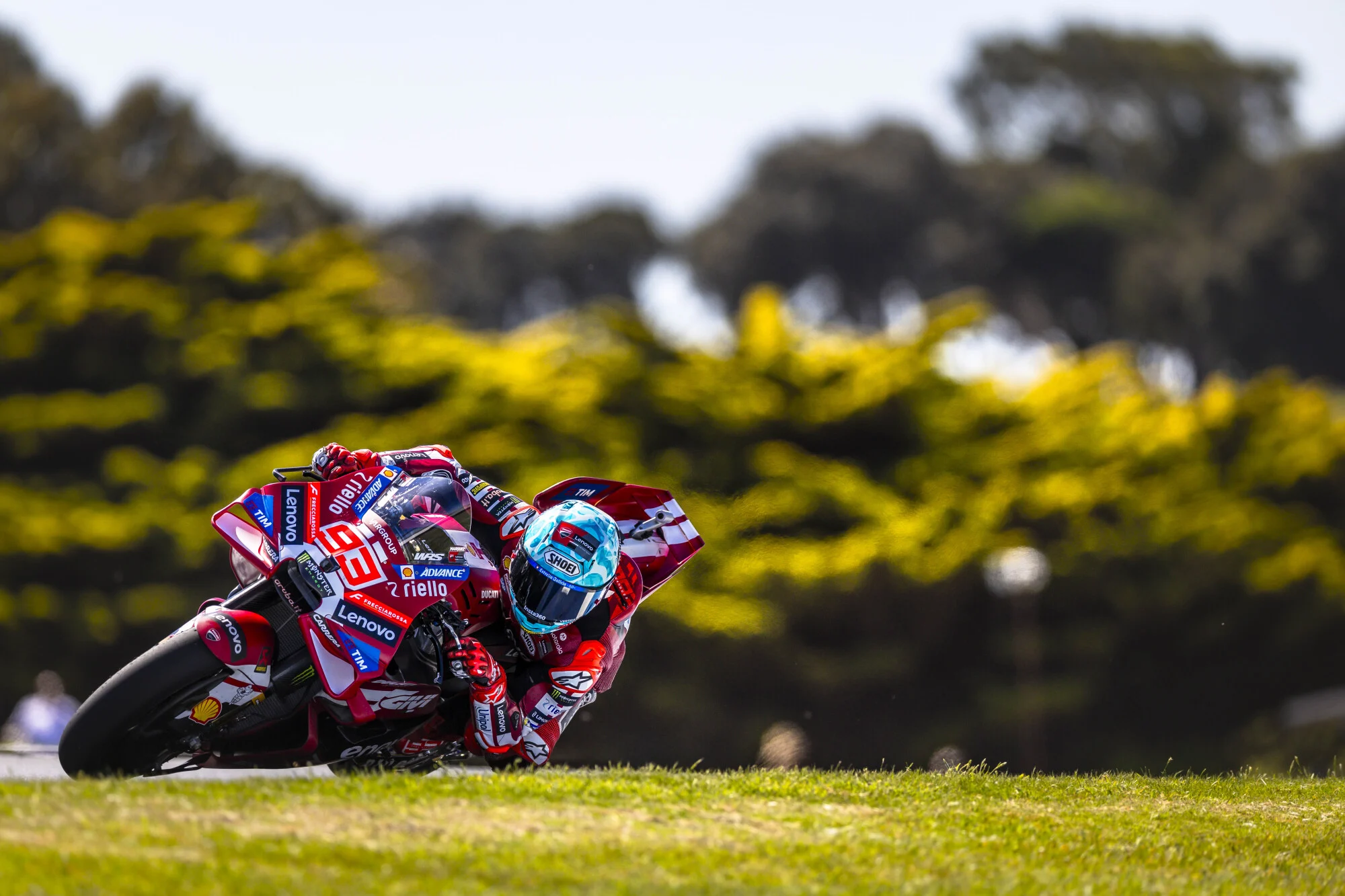 Ducati Desmosedici GP26 da equipa Ducati Lenovo Team em Phillip Island. A fonte não identifica o piloto desta fotografia.