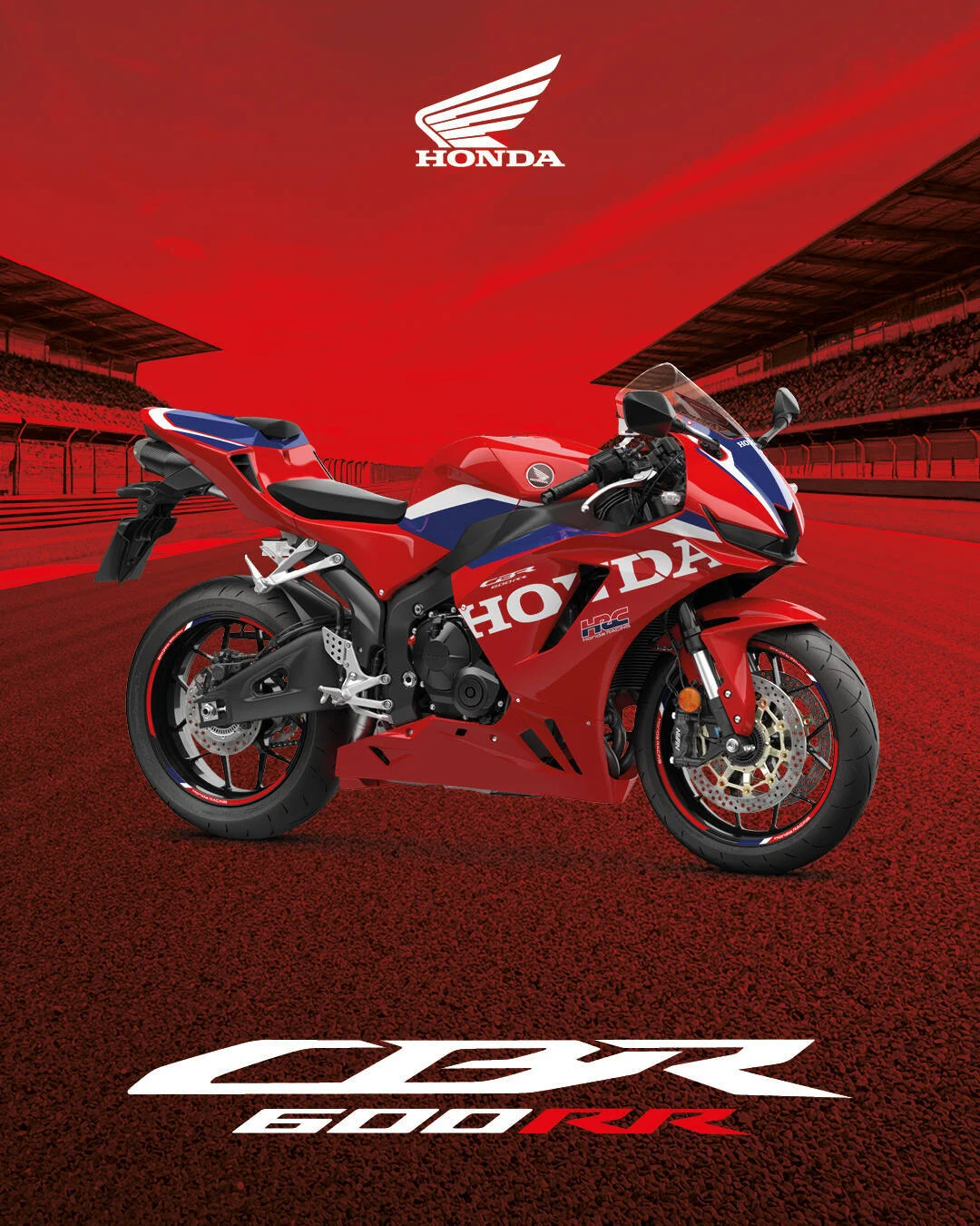 A Honda CBR600RR de 2027, numa fotografia oficial da Honda.