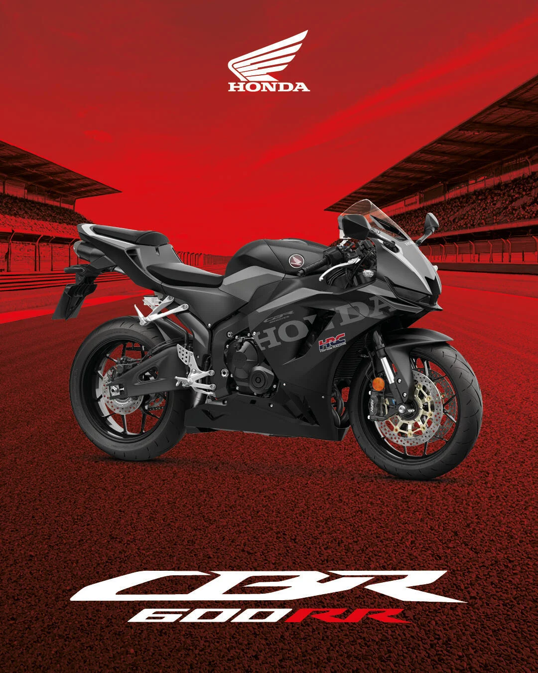 A Honda CBR600RR de 2027, numa fotografia oficial da Honda.