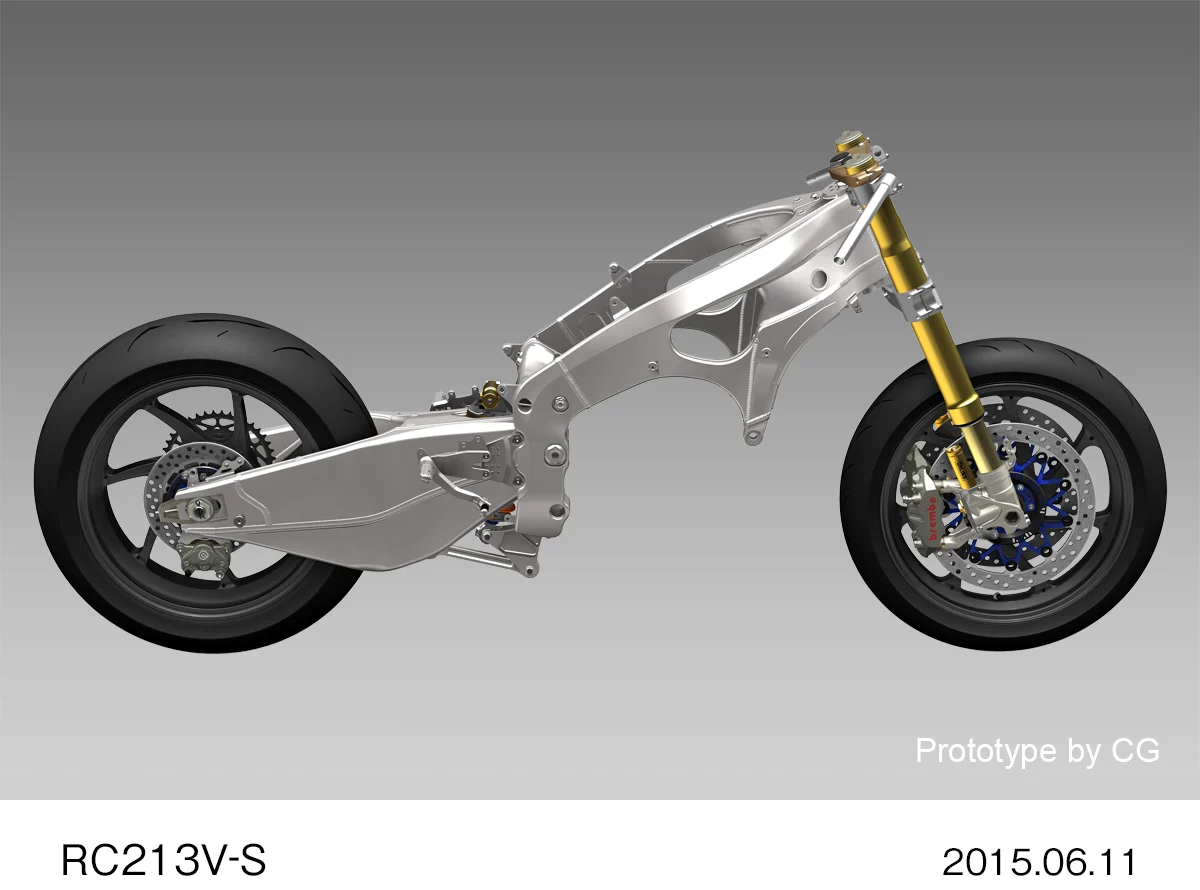 A Honda RC213V-S, numa fotografia oficial da Honda.