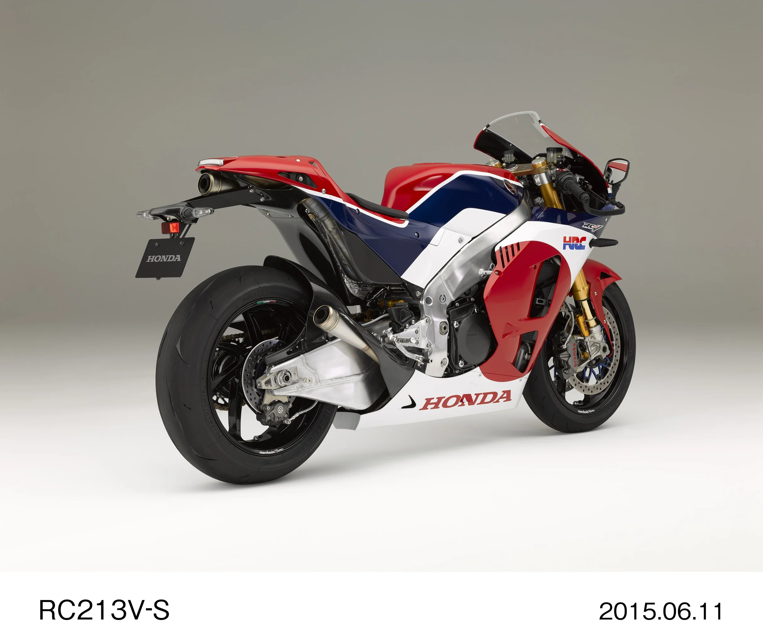 A Honda RC213V-S, numa fotografia oficial da Honda.