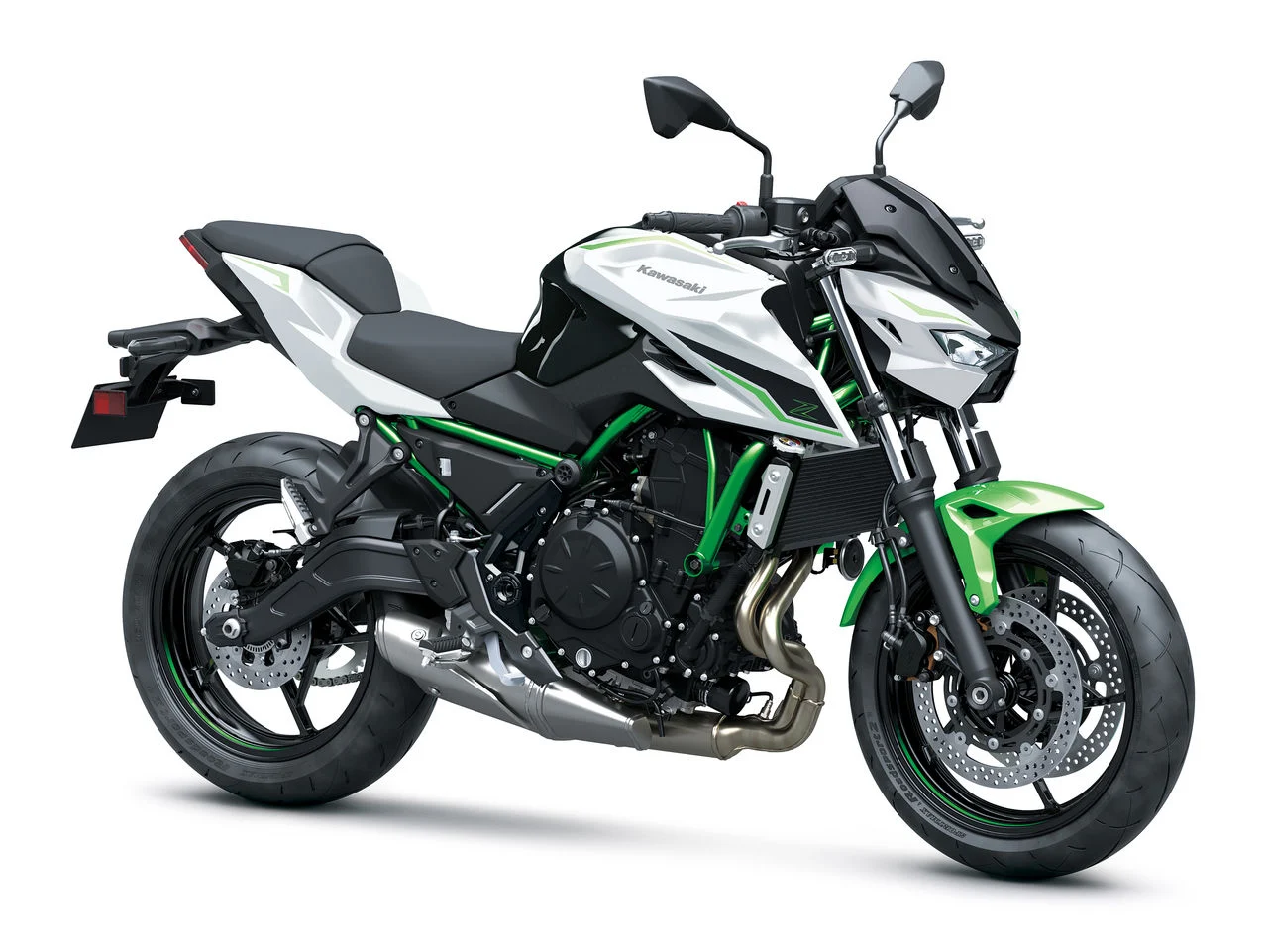 Na imagem, o Kawasaki Z650 S, numa fotografia oficial da Kawasaki.