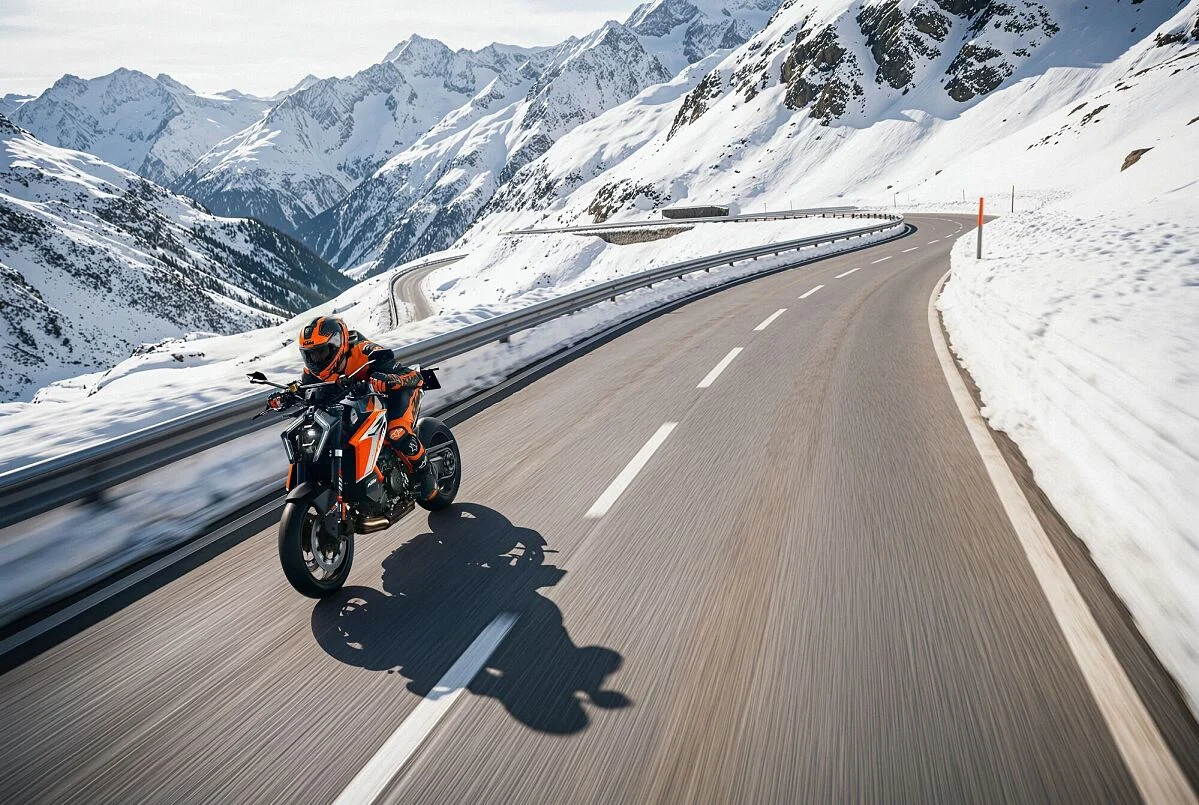 A KTM 1390 Super Duke RR de 2026, numa fotografia oficial da KTM.