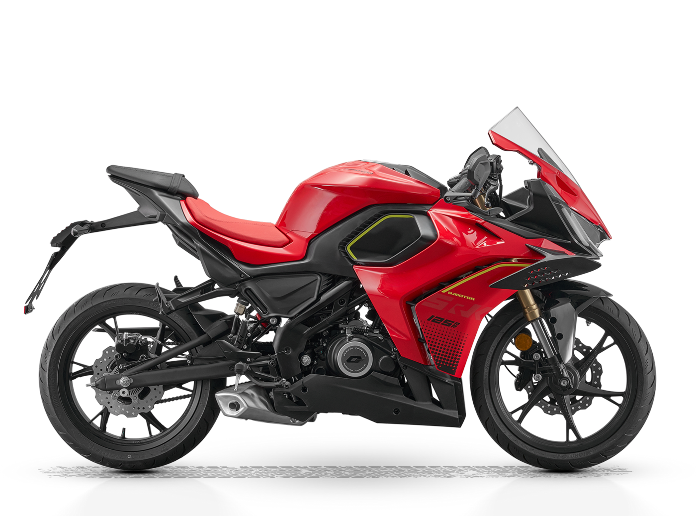 A QJMotor SRK 125RS, numa fotografia oficial do modelo.