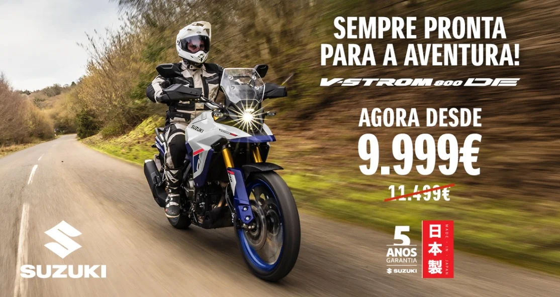 Suzuki V-STROM 800DE desde 9.999 € numa nova campanha até dezembro
