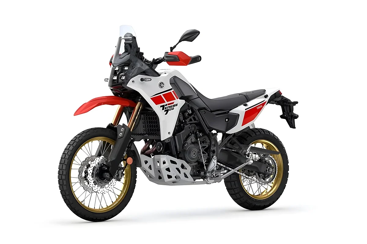 A Ténéré 700 Rally homenageia a história da Yamaha com a Heritage White
