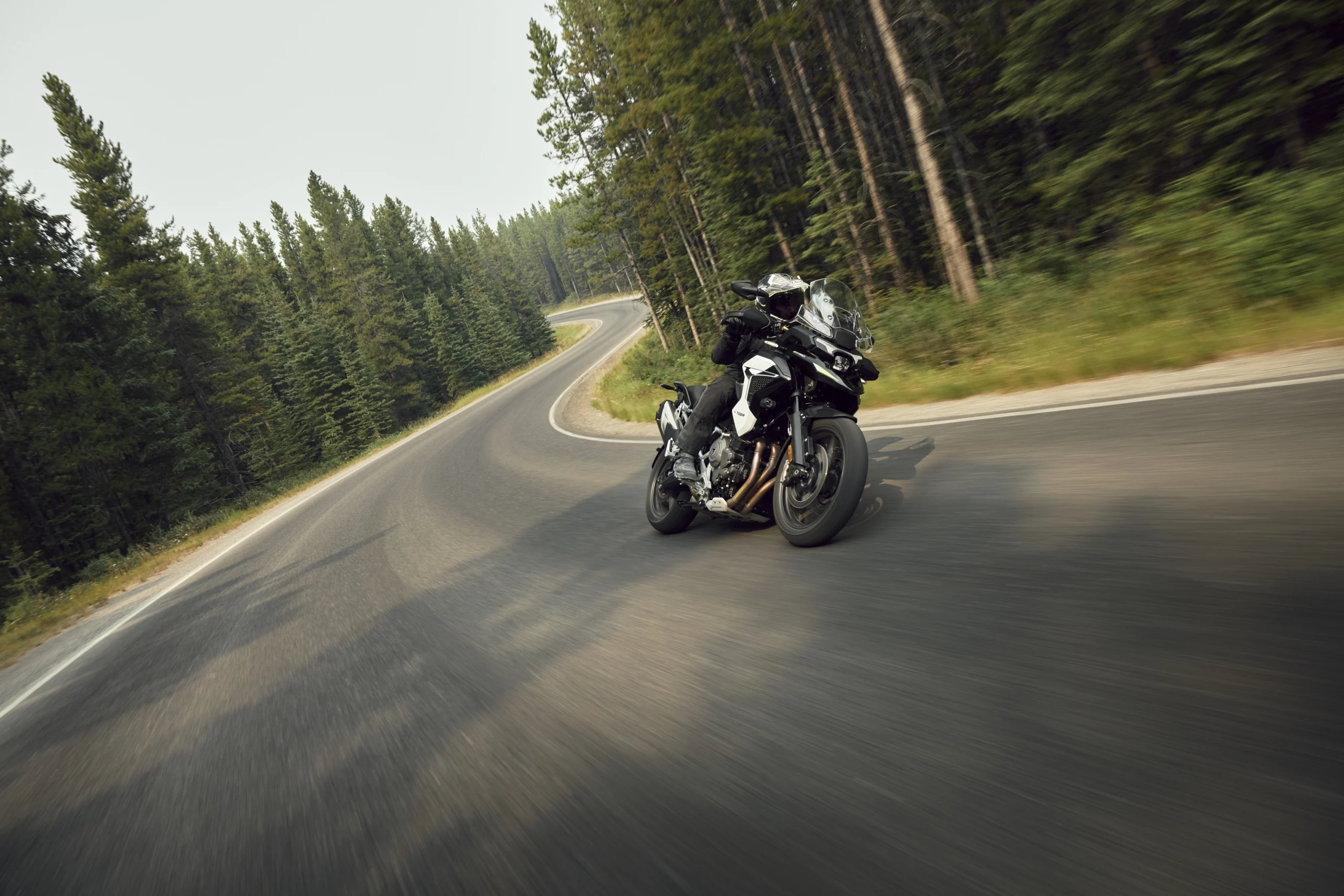 Triumph Tiger 1200 GT Pro de 2027, numa fotografia oficial da marca.
