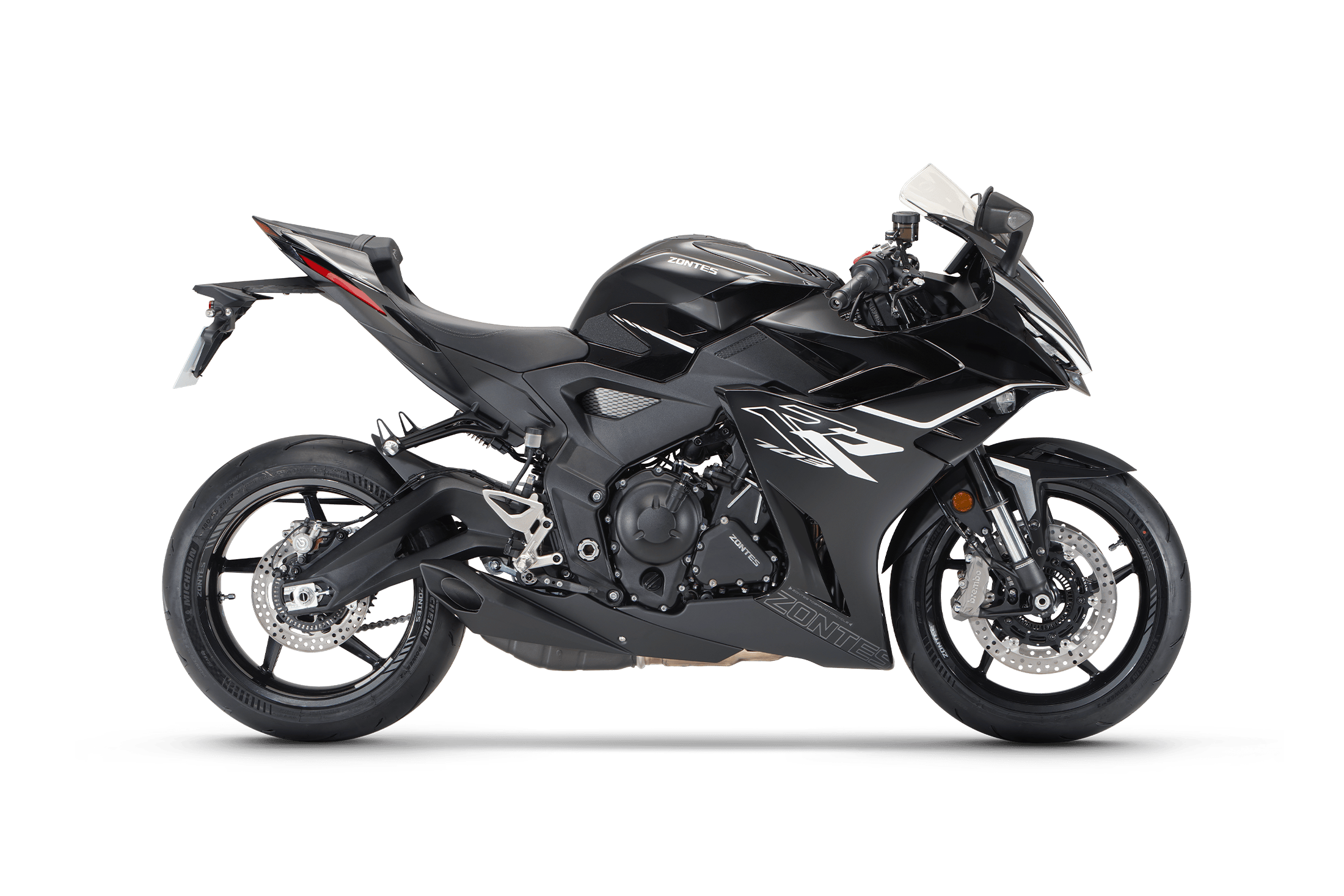 Outra fotografia oficial da Zontes 703RR ETC; a peça não é identificável pela informação disponível.