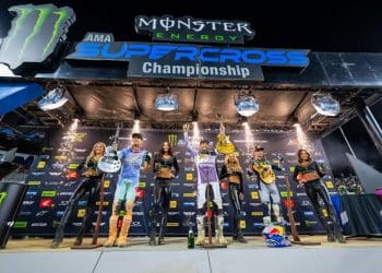 RJ Hampshire dominou Showdown do AMA 250 em Nashville e é o novo líder da região Oeste; Tom Vialle foi o terceiro e o melhor da região Este