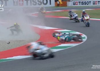 Vídeo: Fermín Aldeguer acabou no chão um GP de Itália para esquecer