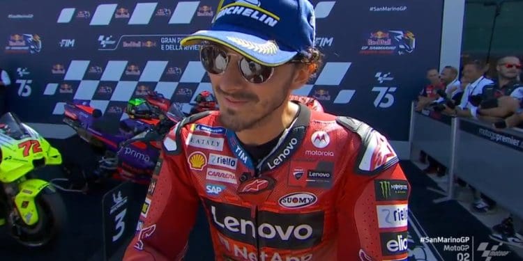 ‘O ritmo é muito bom e as minhas sensações são fantásticas; Não estou a 100% mas sinto-me ok; Feliz pela Academia VR46’ – Pecco Bagnaia