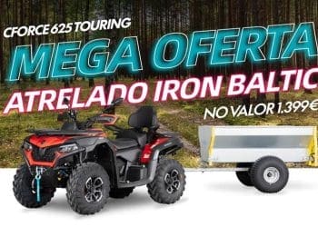 Oferta imperdível na compra da CFMOTO CFORCE 625 Touring