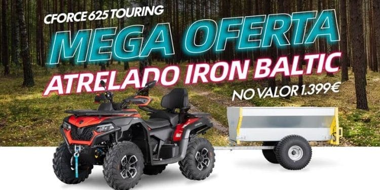 Oferta imperdível na compra da CFMOTO CFORCE 625 Touring