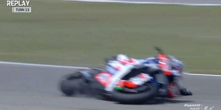 Vídeo: Queda de Miguel Oliveira no treino do GP de Espanha de MotoGP