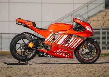 Ducati campeã do mundo MotoGP de Casey Stoner vai estar à venda em Silverstone