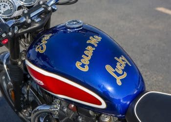 Triumph celebrou meio centenário do Rocket Jump de Evel Knievel