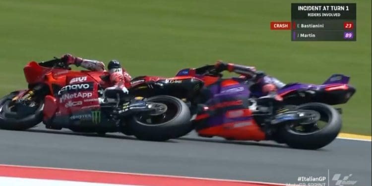 Vídeo: O acidente entre Jorge Martín e Enea Bastianini que dá que falar