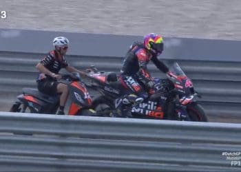 VIDEO: Não foi o melhor começo de fim de semana de MotoGP para a Aprilia e Aleix Espargaró