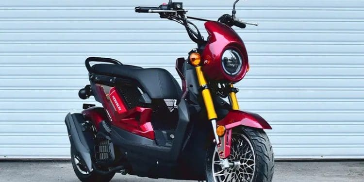 Este é o resultado do «cruzamento» de uma Harley-Davidson e de uma scooter