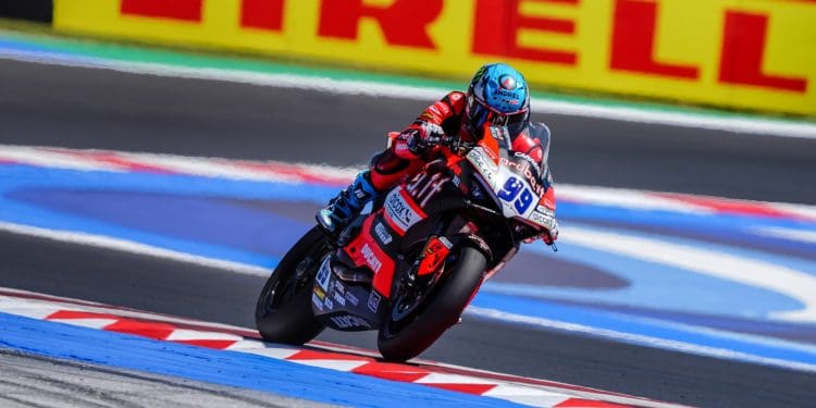 Huertas foi o mais rápido à frente de Manzi no FP do WorldSSP em Misano em sessão marcada por bandeira vermelha