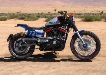 Manga e motos encontram-se na Harley Scrambler Mazinger Z Tribute