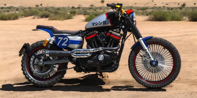 Manga e motos encontram-se na Harley Scrambler Mazinger Z Tribute