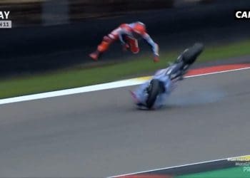 Vídeo: Queda assustadora de Marc Márquez em Sachsenring