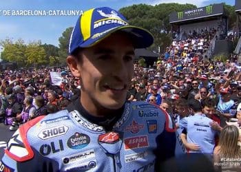 ‘É inacreditável, não esperava; parece que parti a aerodinâmica na curva 2 e a moto funcionou melhor’ – Marc Márquez