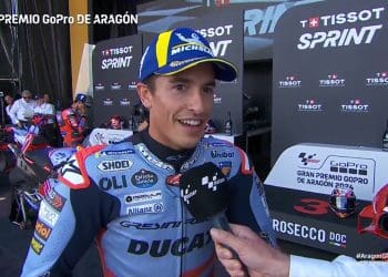 ‘Comecei um bocado rígido, mas começámos a pilotar melhor e controlámos’ – Marc Márquez