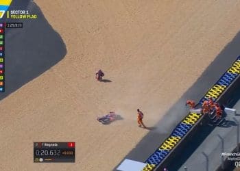 Vídeo: Jorge Martín e Francesco Bagnaia garantiram top dois da qualificação… e caíram