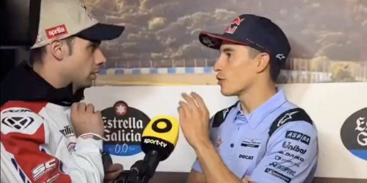 VIDEO: O momento que Miguel Oliveira confronta Marc Márquez