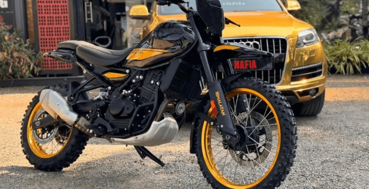 Royal Enfield Himalayan 450 modificada para se tornar numa Flat Tracker