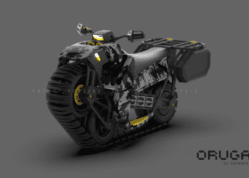 Oruga Unitrack – empresa da Letónia desenvolve moto monocarril todo-o-terreno elétrico