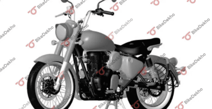 Revelada a patente do design da Royal Enfield Classic 350 Bobber