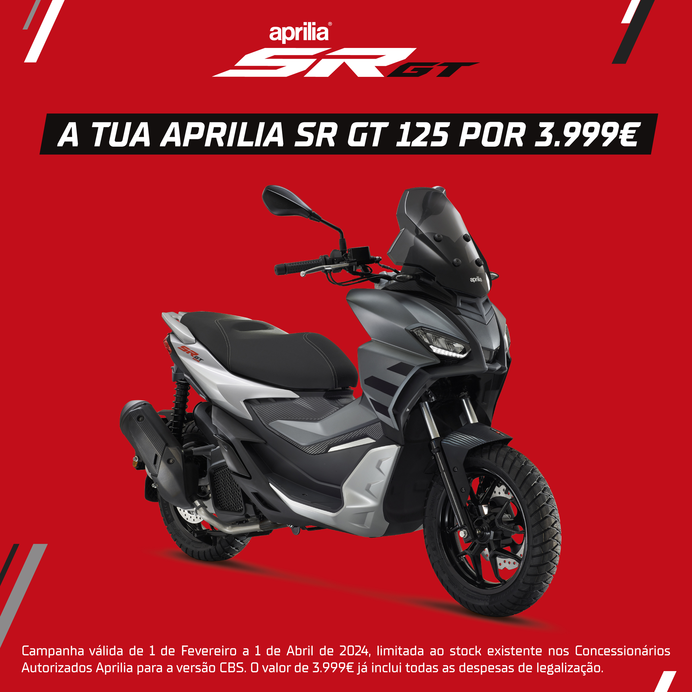 Aprilia – campanha SR GT 125