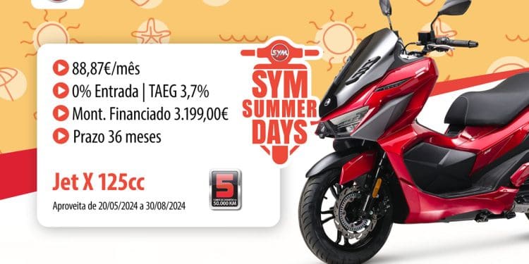 SYM Summer Days – financiamento sem juros