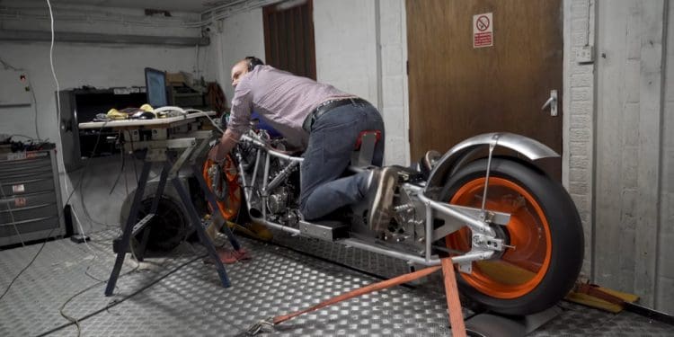 Uma loucura de moto com um motor turbo capaz das 18.000 rpm