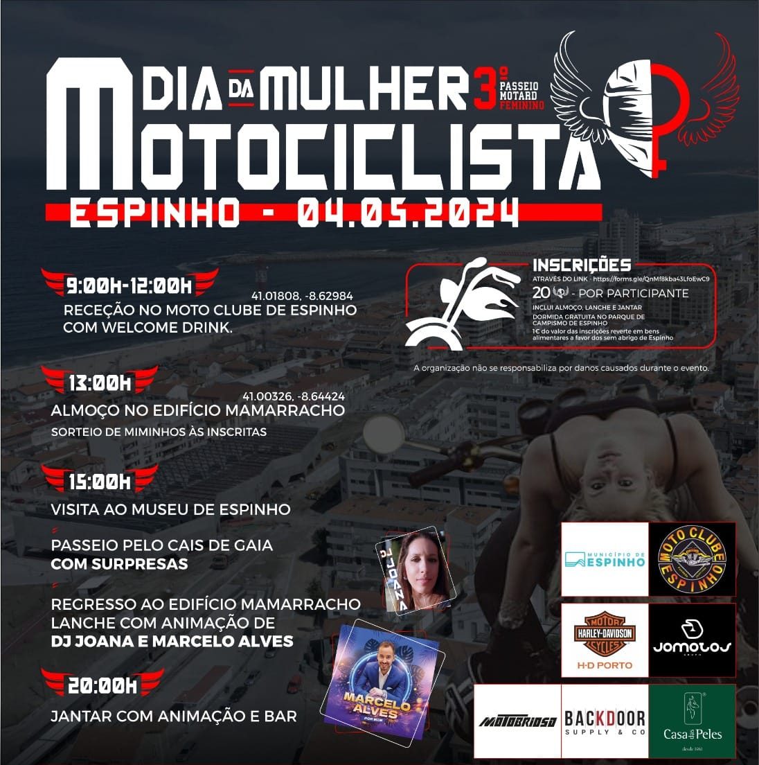 Em Espinho – Terceiro Passeio Motard Feminino