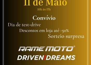 Rame Motos – Test Ride no dia 11 de Maio