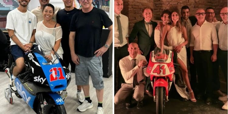 Pecco Bagnaia casou e recebeu dois presentes bem especiais: 125cc Pre-GP Metrakit e uma moto do Moto3